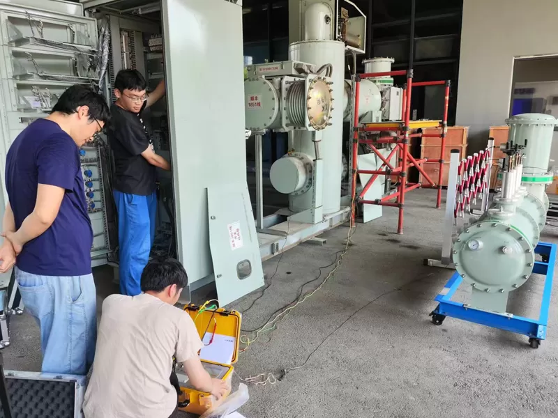Caso de teste de movimento e temporização de disjuntores 110kV