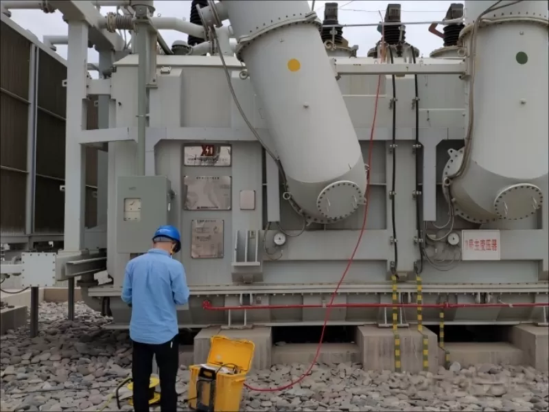 Solução de teste de transformador de subestação 330kV-Medição de perda e capacitância dielétrica
