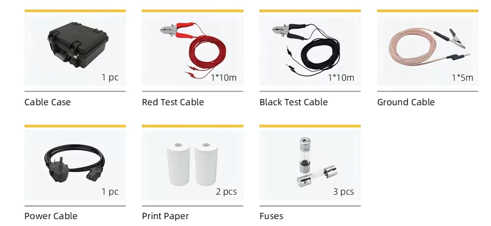 Accessories of DCR10 Transformer Ohmmeter Accessories of DCR10 Transformer Ohmmeter