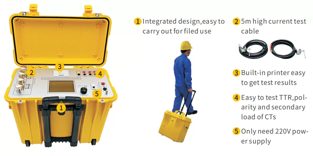 Features of HCG-1000 Pro Primary Current Injection Test System Features of HCG-1000 Pro Primary Current Injection Test System