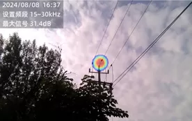 Diagnóstico de descarga parcial de imagens acústicas de linhas aéreas de 10kV