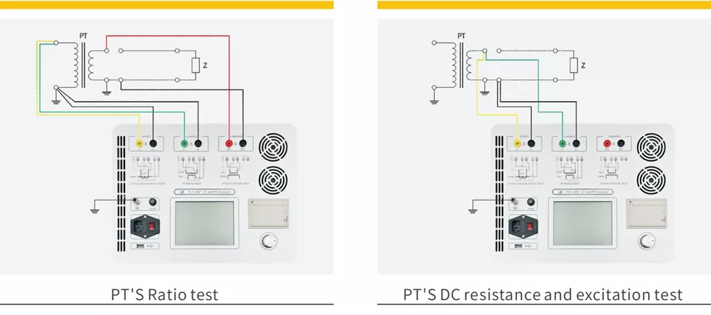 Wiring Diagrams of TCT-200F CT and PT Analyzer Wiring Diagrams of TCT-200F CT and PT Analyzer